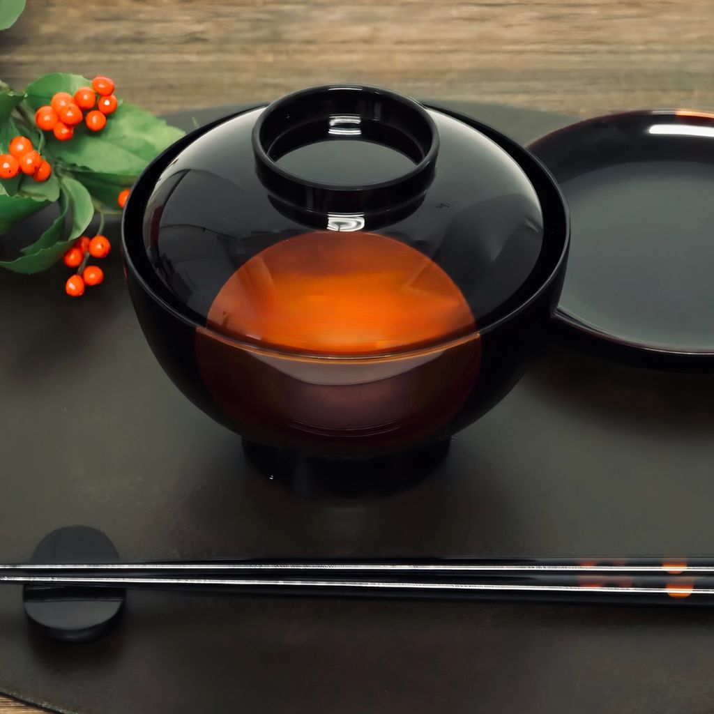 越前 日月白檀 雑煮椀