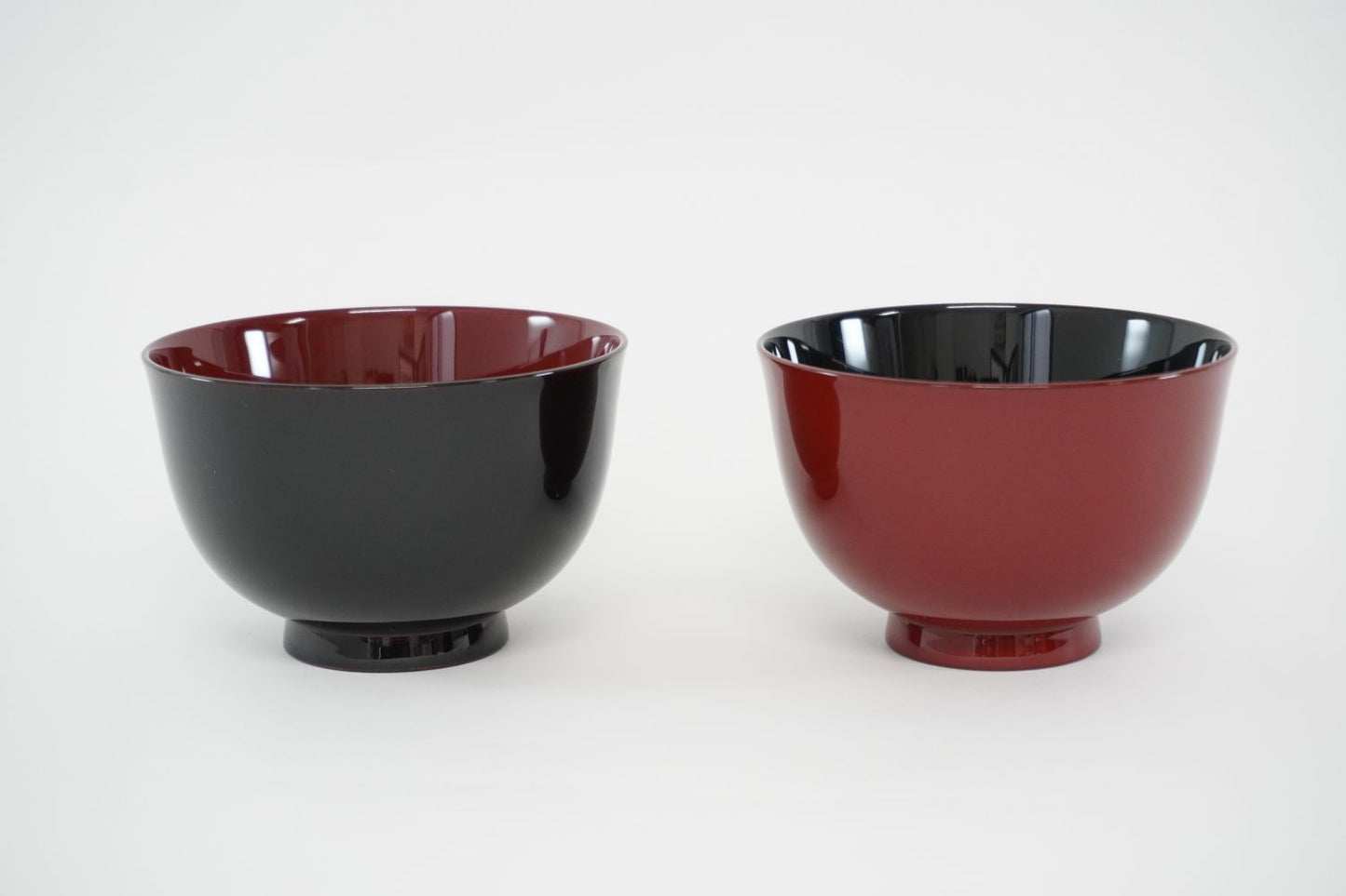 越前 食洗機対応 羽反汁椀 溜内朱