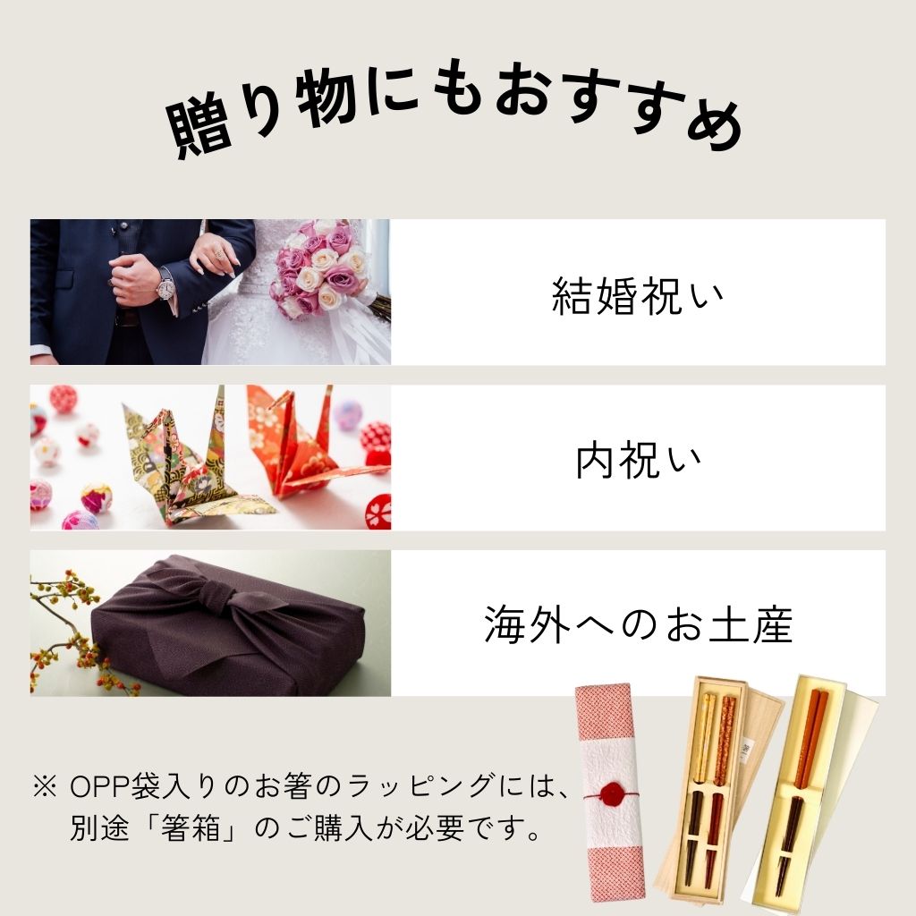 越前 貝ちらし 箸(23cm)