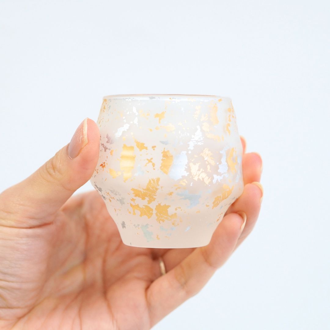 喜箔グラス ぐい吞みペア