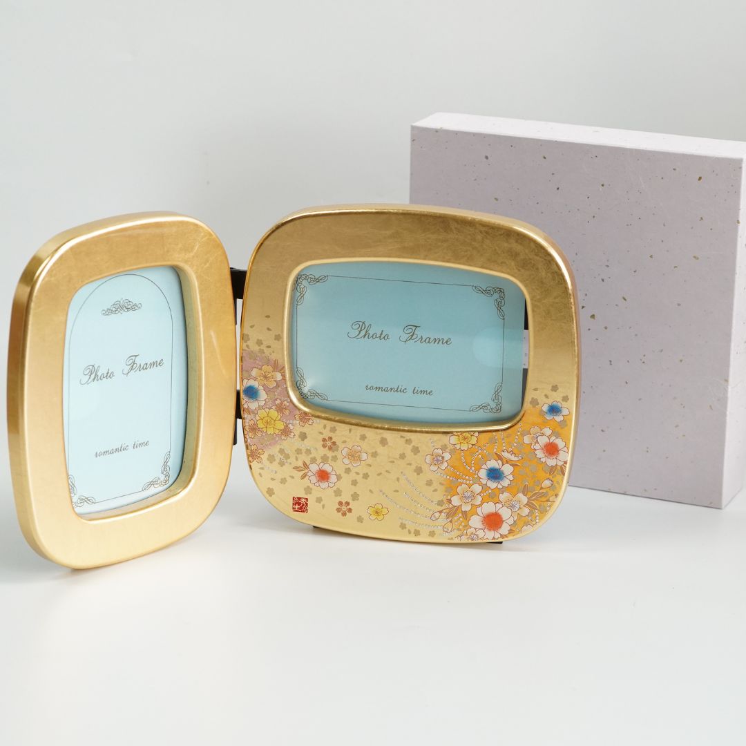 箔工芸 花丸 小判ダブルピクチャー