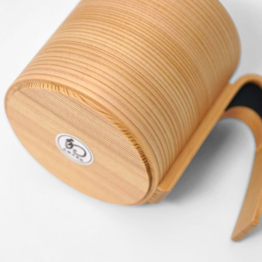 大館 曲げわっぱマグカップ 朱・黒