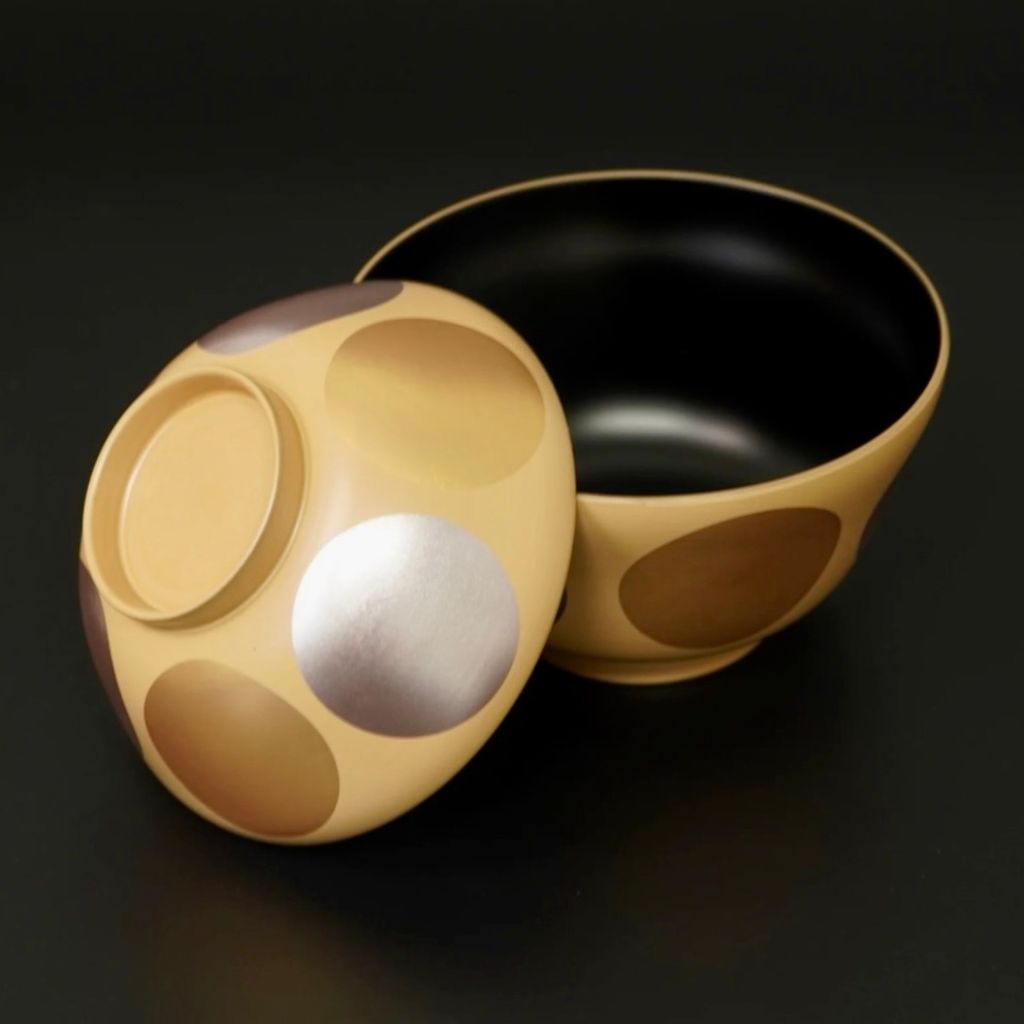 越前 日月まゆ型雑煮椀