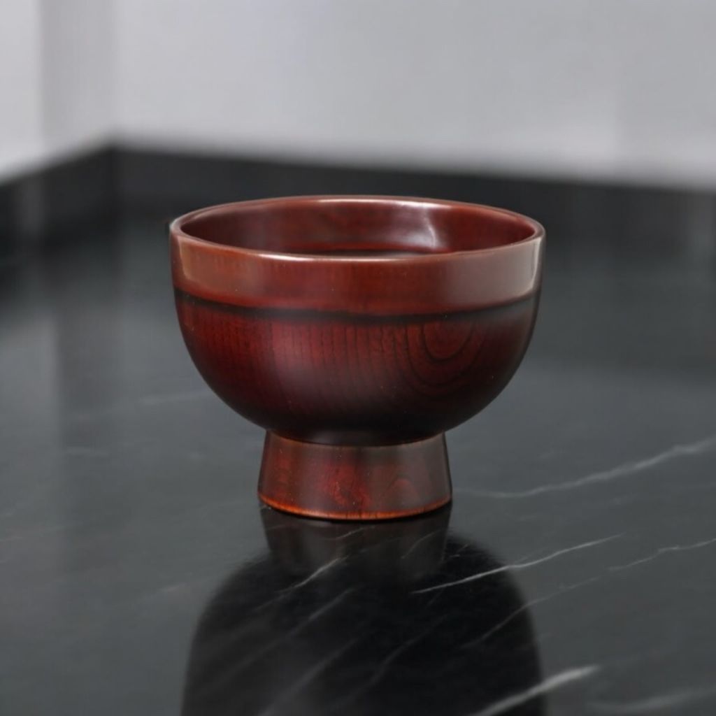 越前 端布合鹿椀 赤溜木地呂