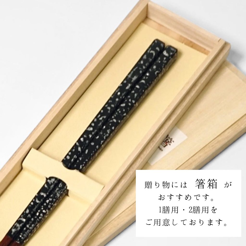 WAKASA21 銀雲 箸(ホワイト/ブラック)