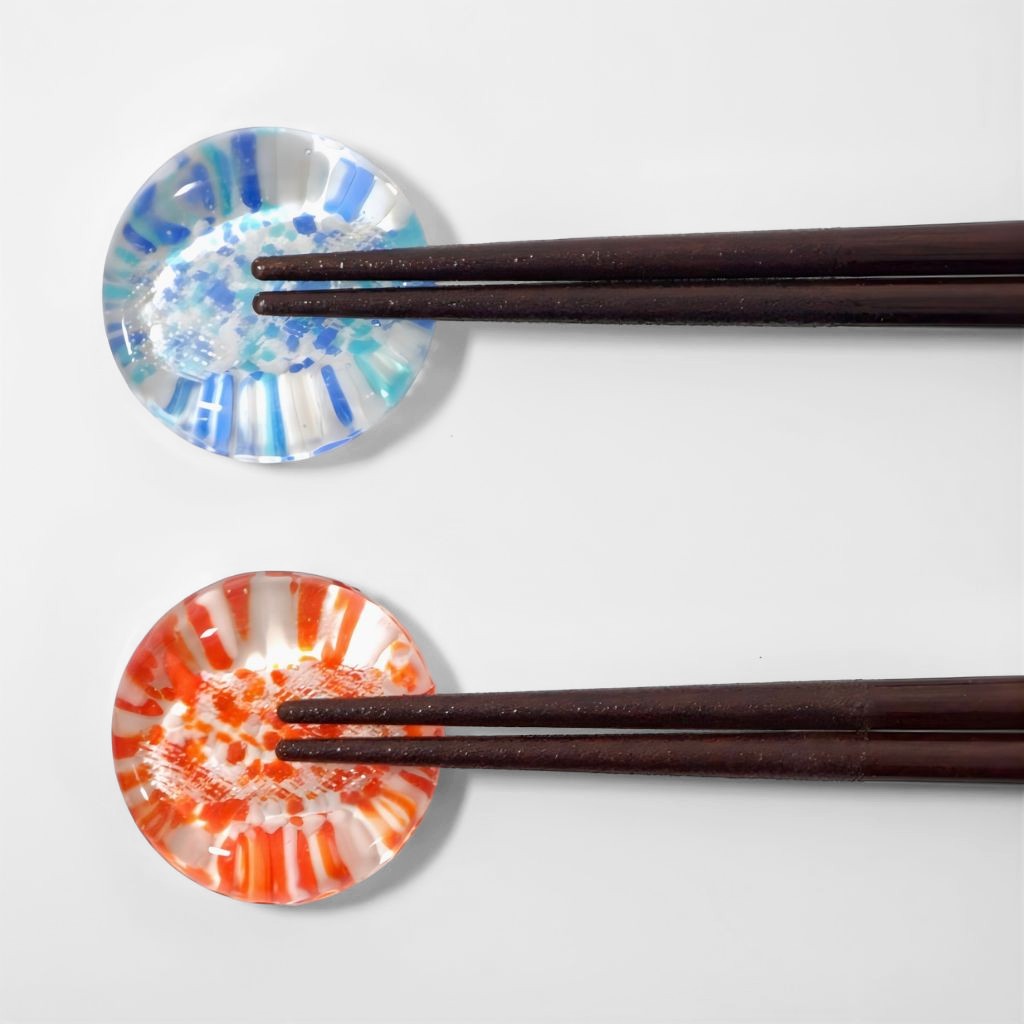 若狭 食洗機対応箸 奥入瀬箸置付夫婦箸 (21cm/23cm)