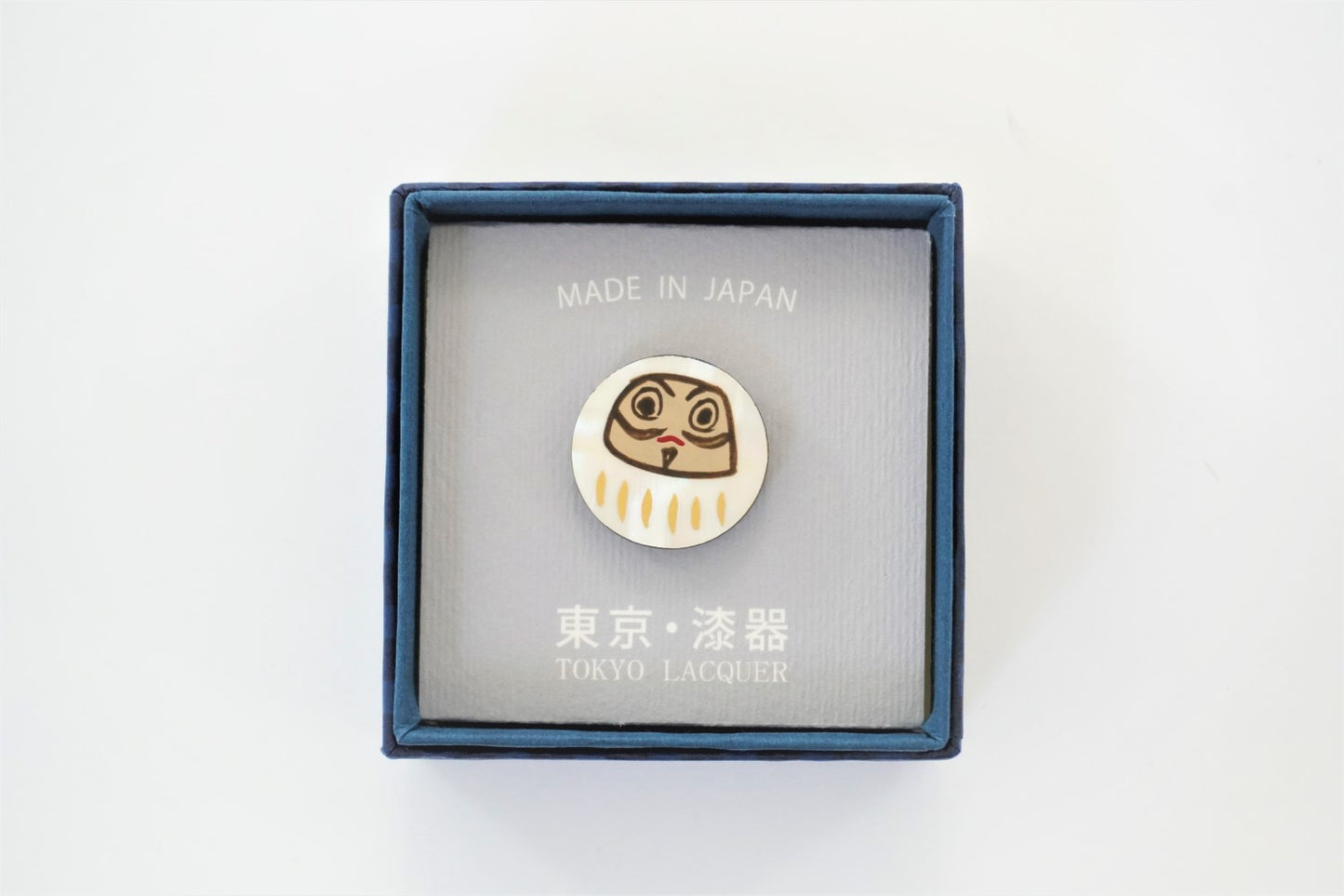 うるしピンズ ラデンだるま 箱入 正面