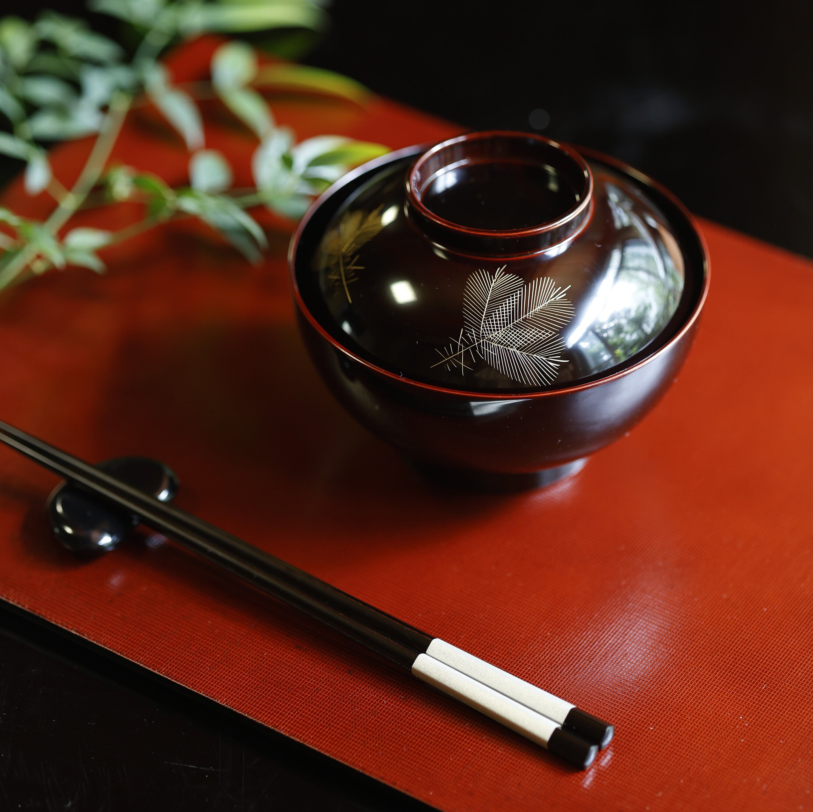 蓋つき椀 4個セット 雑煮椀 蓋付き 食洗機対応 おしゃれ 漆器 四季雑煮椀 はるか 汁椀 お椀