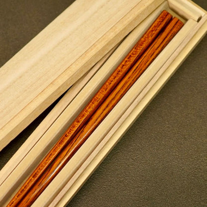 西坂良市作 箸 欅 摺り漆