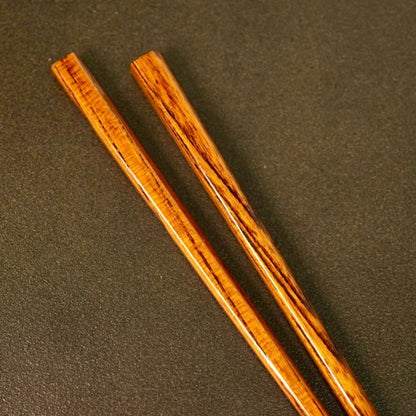 西坂良市作 箸 欅 摺り漆