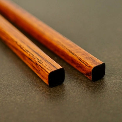 西坂良市作 箸 欅 摺り漆