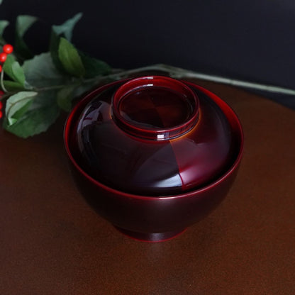 越前 市松白檀 雑煮椀