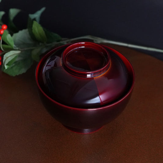 越前 市松白檀 雑煮椀