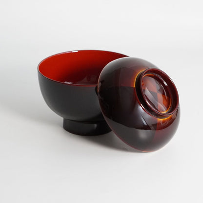 越前 市松白檀 雑煮椀