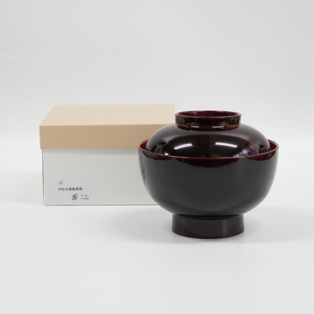 越前 市松白檀 雑煮椀