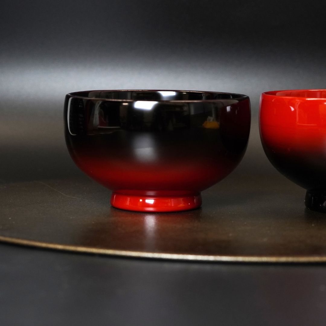 山中 ぼかし夫婦椀