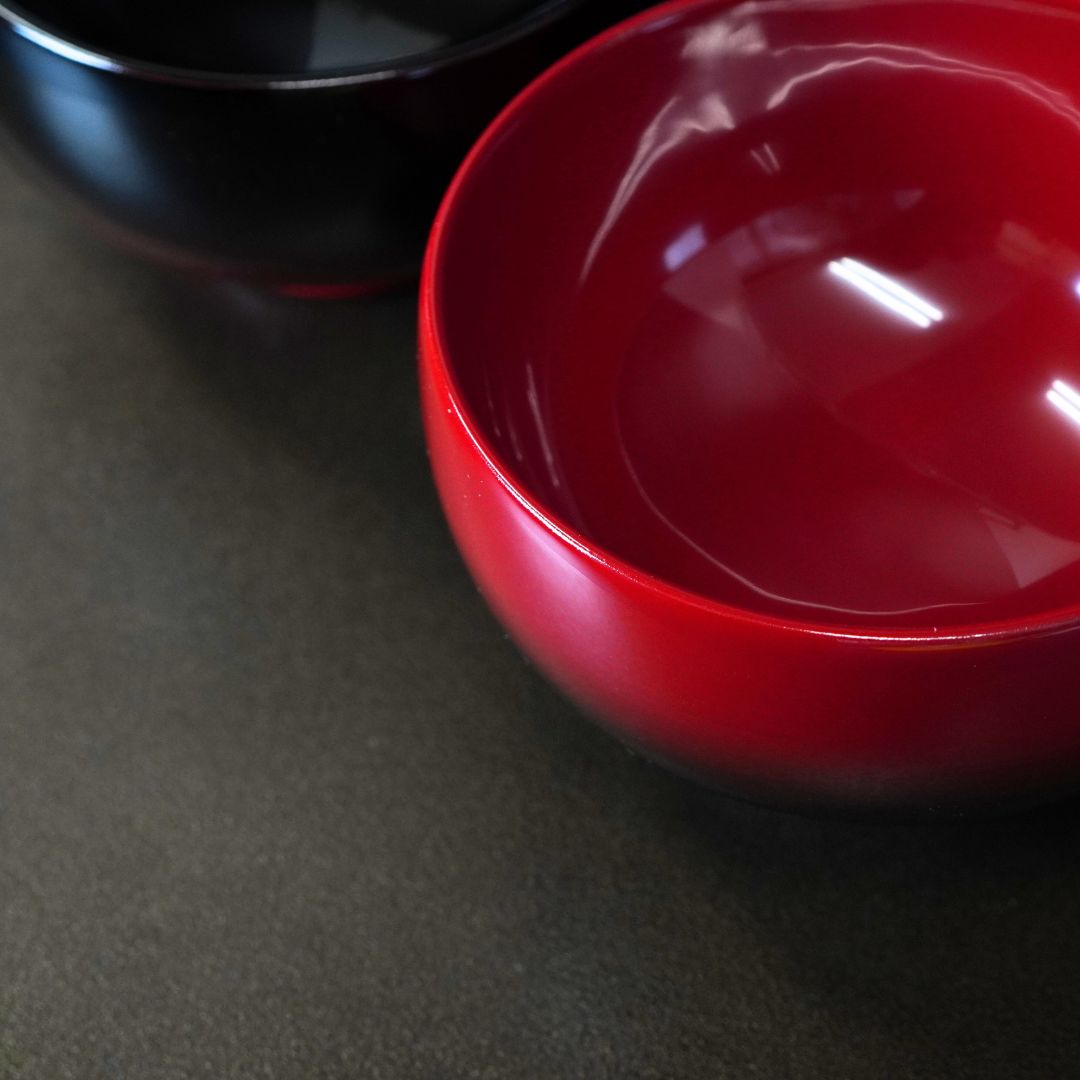 山中 ぼかし夫婦椀 – 漆器 高翆