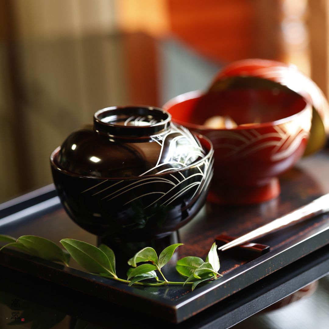 蓋付椀 – 漆器 高翆