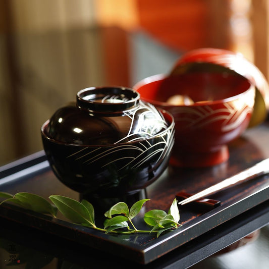 越前 光琳波 雑煮椀