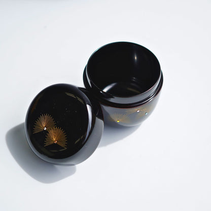 越前 棗（桜蒔絵/沈金帯松/沈金寿松）