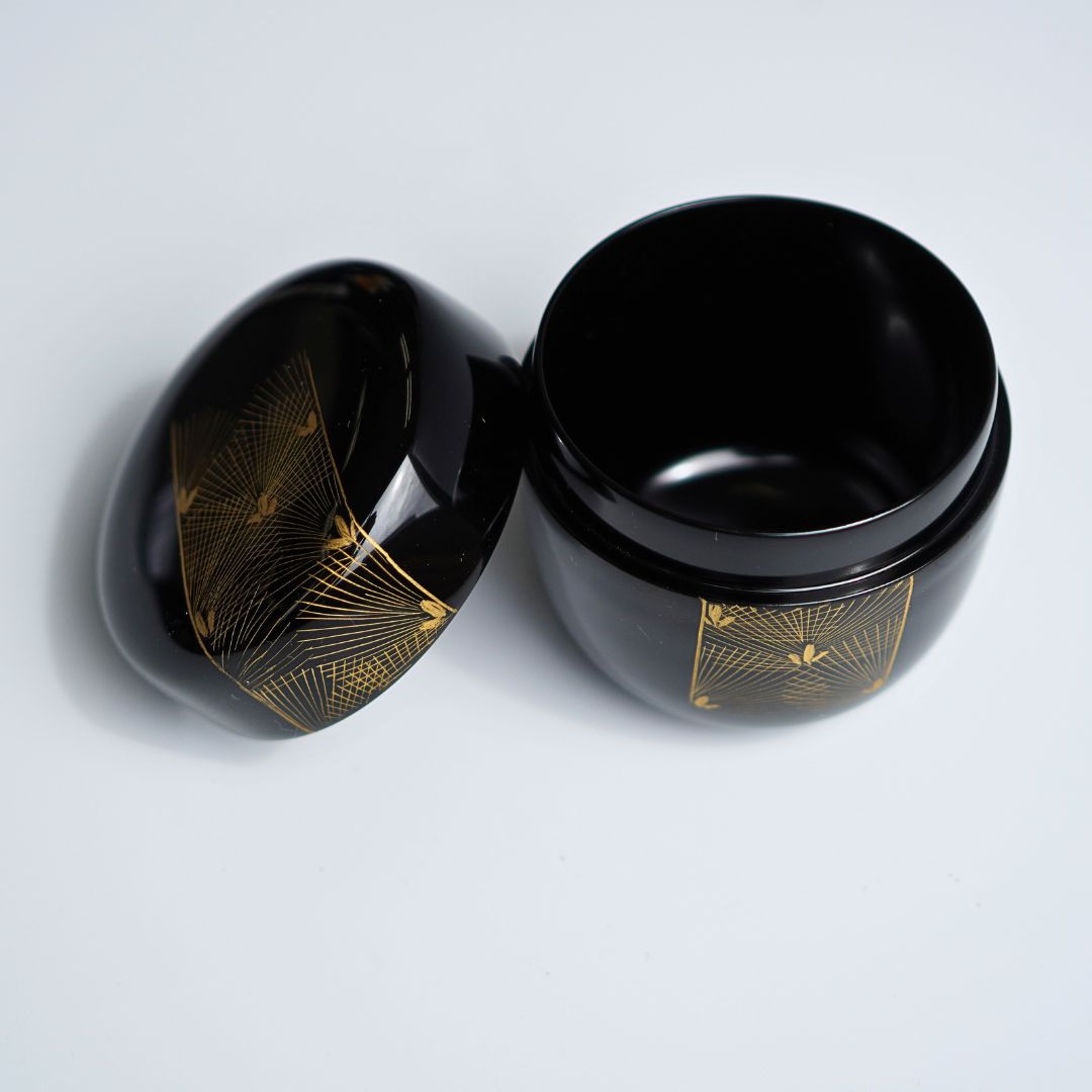 越前 棗（桜蒔絵/沈金帯松/沈金寿松）