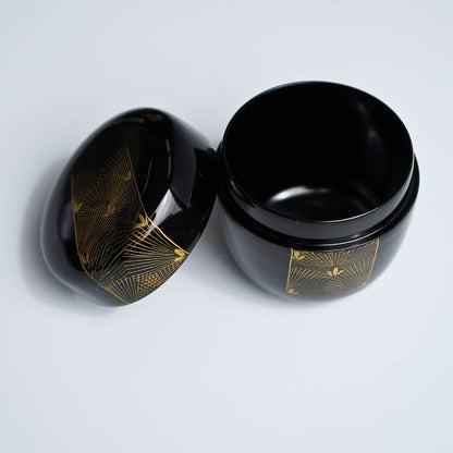 越前 棗（桜蒔絵/沈金帯松/沈金寿松）