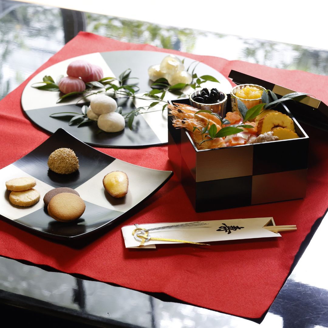 越前 尺二丸マット 黒ハケ目市松 銀