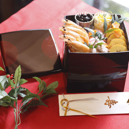 越前 日月白檀 三段重