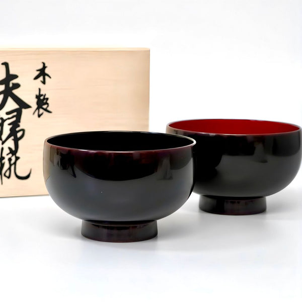 越前 夫婦汁椀 布袋