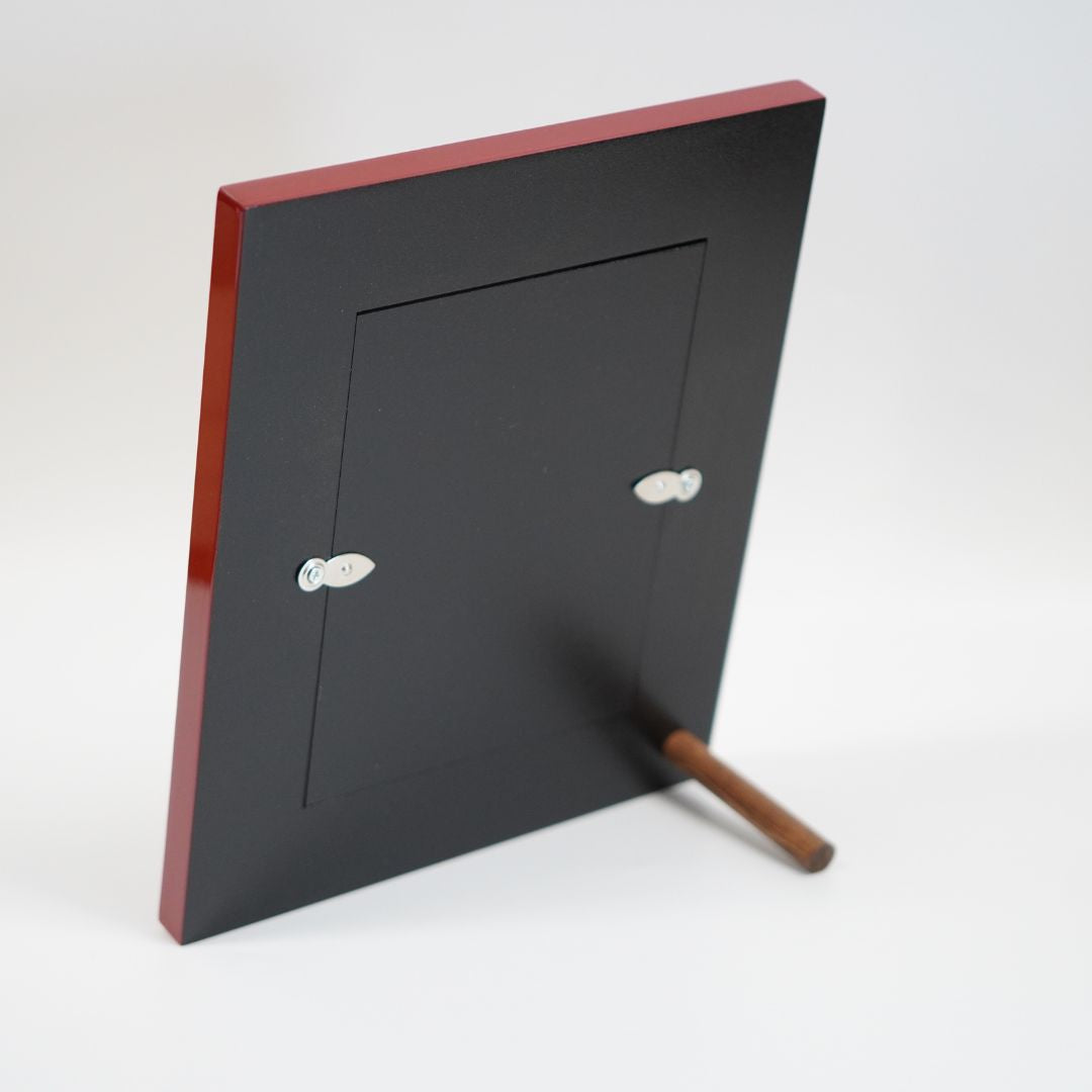 会津塗 フォトフレーム 金彩桜