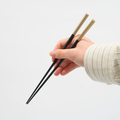 越前 先八角黒檀紫檀箸 (22cm/23.5cm)