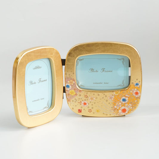 箔工芸　花丸　小判ダブルピクチャー