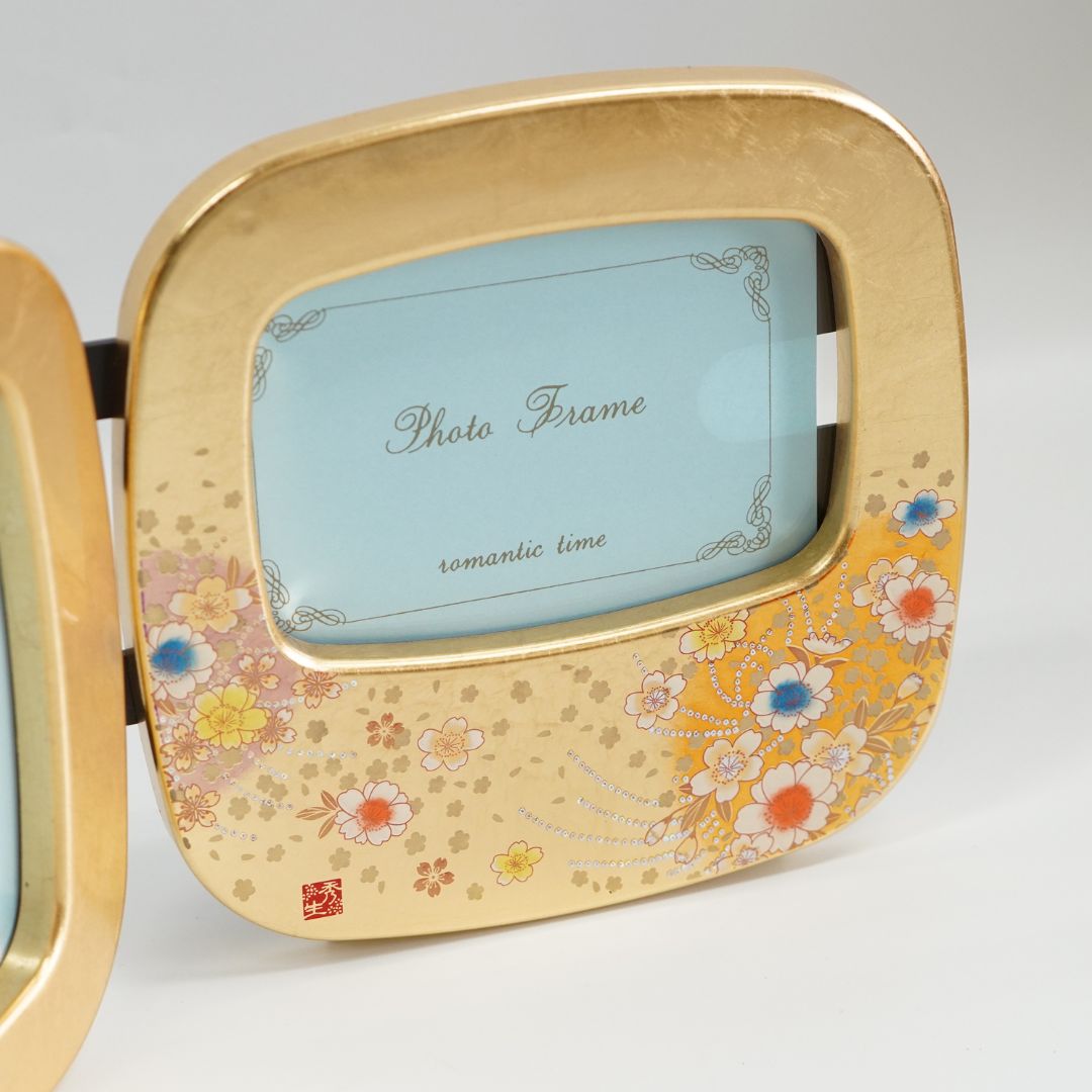 箔工芸　花丸　小判ダブルピクチャー