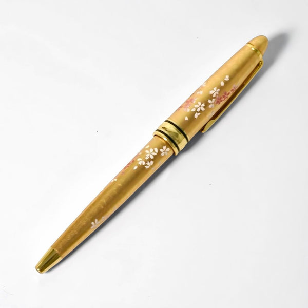 山中 漆芸ボールペン 金箔さくら