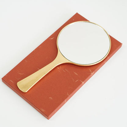 雅手鏡（中）箔工芸 花鳥