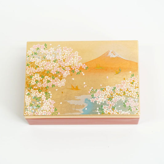 加賀箔アクセサリーBOX　華富士