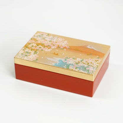 加賀箔アクセサリーBOX　華富士