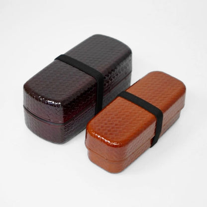 山中 あじろ 弁当箱（春慶/溜）