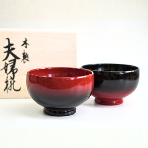 山中 ぼかし夫婦椀