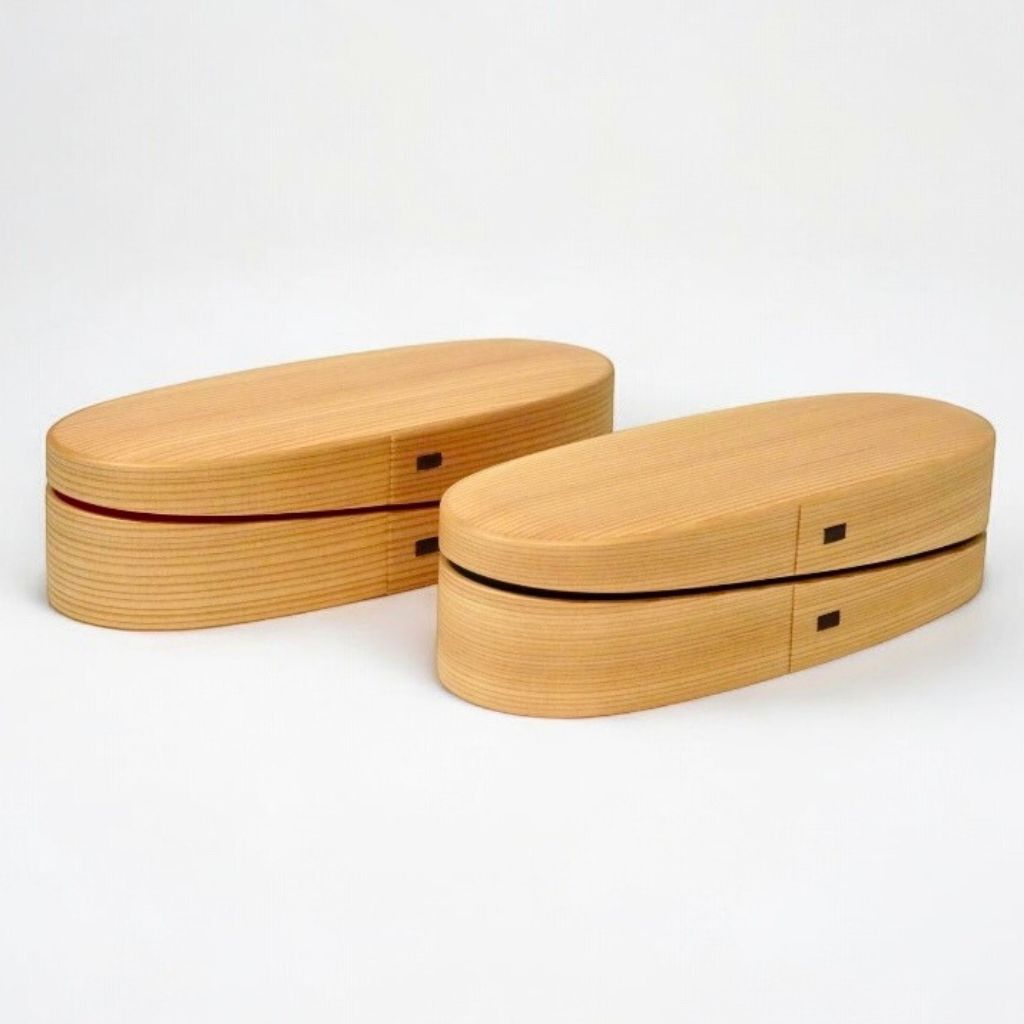 大館 曲げわっぱ 軌（MICHI）黒・朱