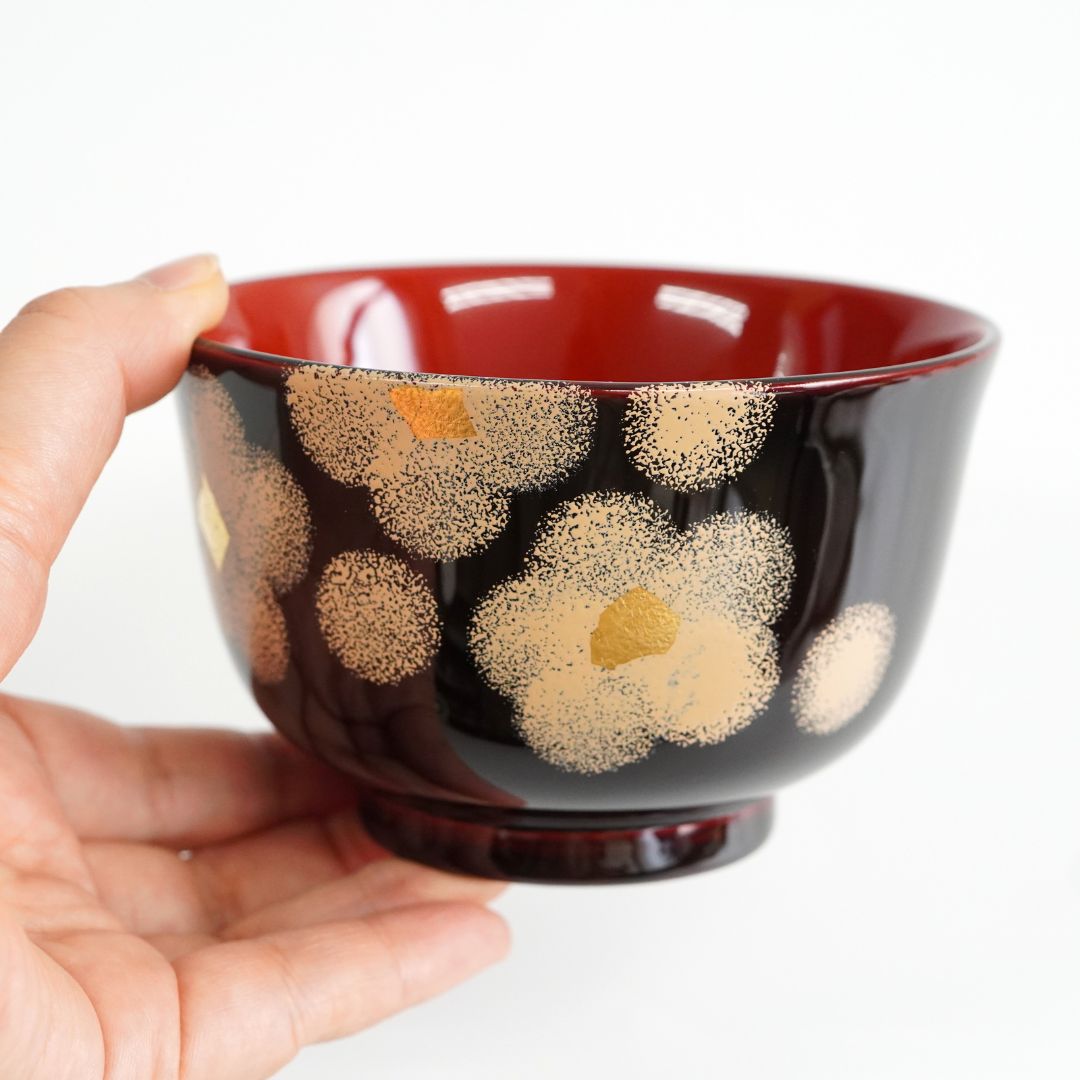 越前 うるし華夫婦椀 – 漆器 高翆