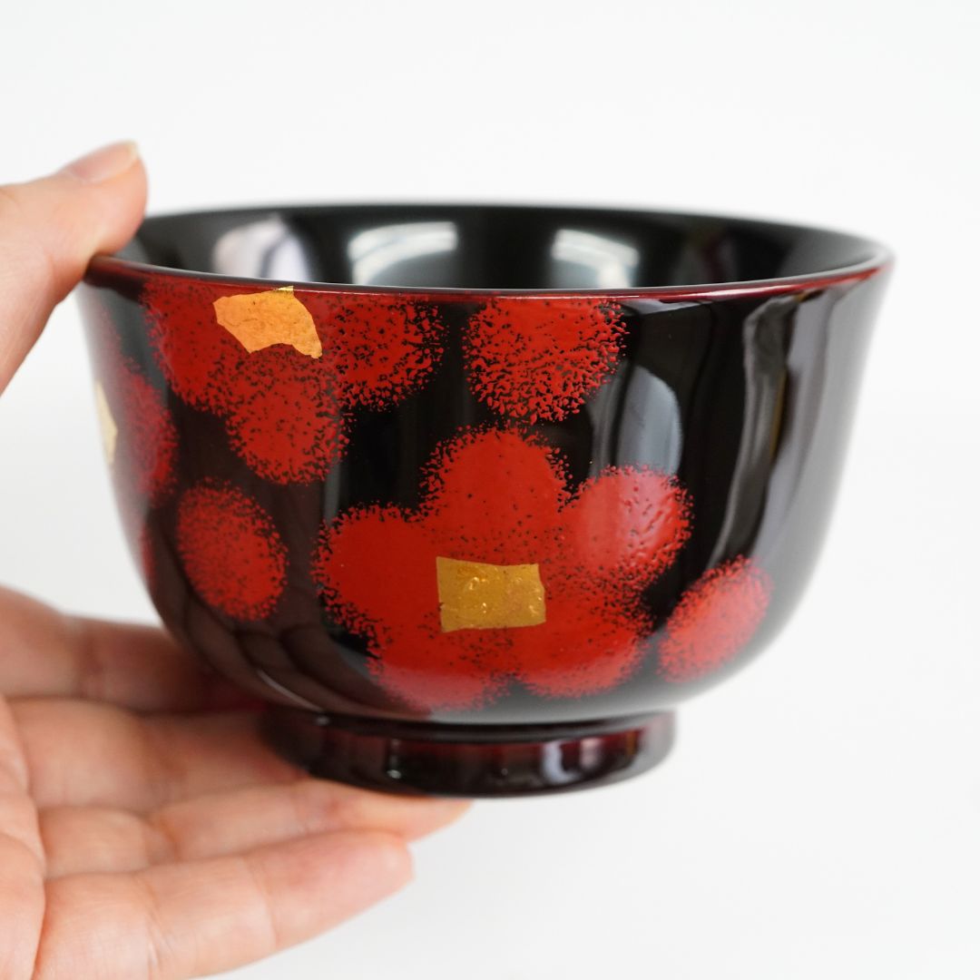 越前 うるし華夫婦椀 – 漆器 高翆