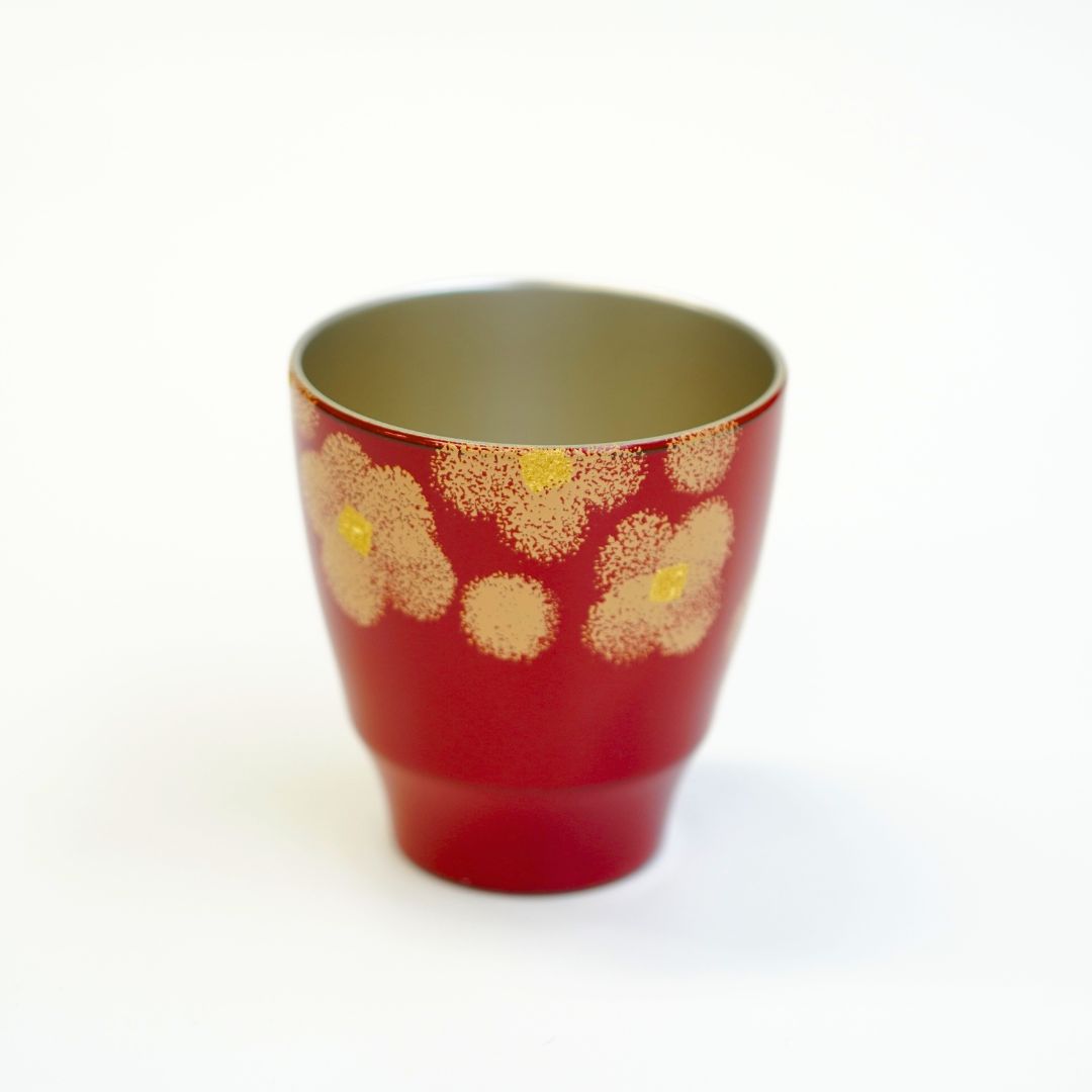 越前塗 うるし華蒔絵ぐい吞み ペア