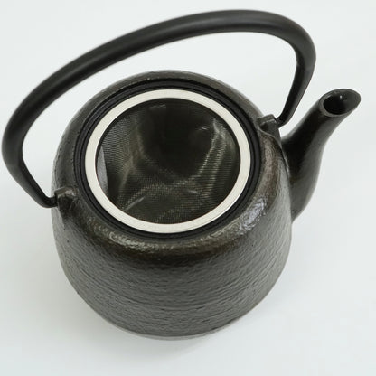 南部鉄器　越前塗　うるしポット なつめ型