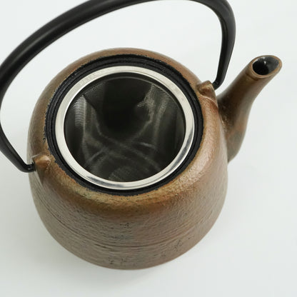 南部鉄器　越前塗　うるしポット なつめ型