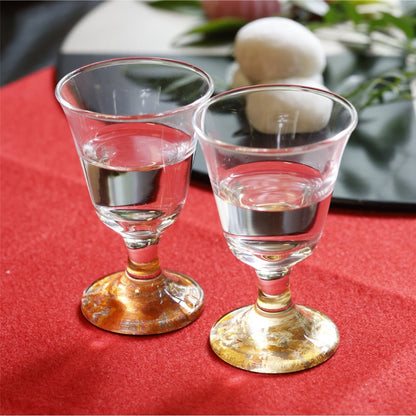 箔ちらし 高杯グラス ペア