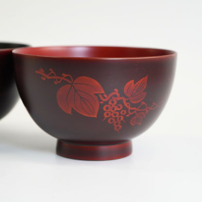 越前 白檀葡萄夫婦椀