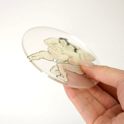 toumei 関取 コースター 木箱入り 4枚セット