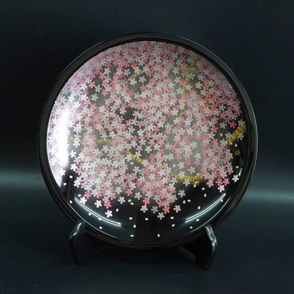 輪島 飾皿 9.0 桜沈金