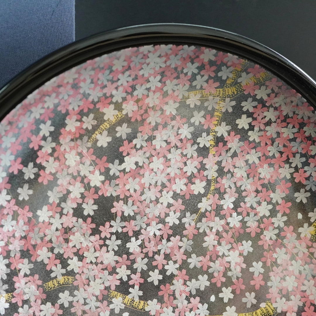 輪島 飾皿 9.0 桜沈金